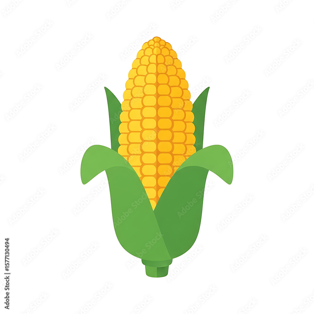 Obraz premium Corn on the Cob Illustration