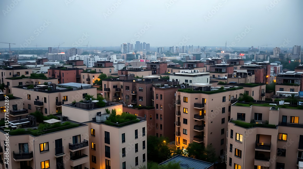 Naklejka premium panorama of the city
