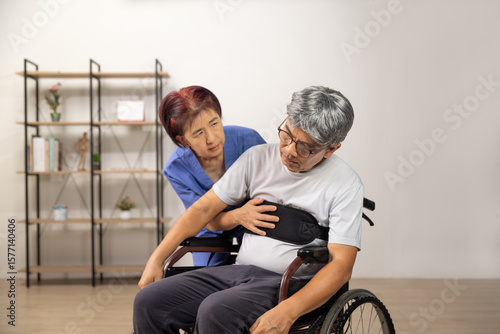 Wheelchair Safety Belt For The Senior.