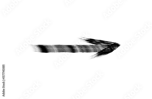 Arrow vector marker isolated mark hand draw. grunge