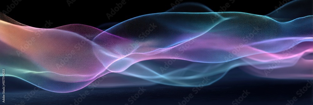 Abstract Waveform A Digital Tapestry of Light and Color Abstract Waveform A Digital Tapestry of Light and Color