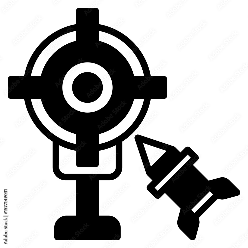 Obraz premium Dart outline mixed icon