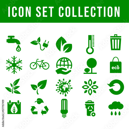 Icons Set Collection new version inEco-green color4