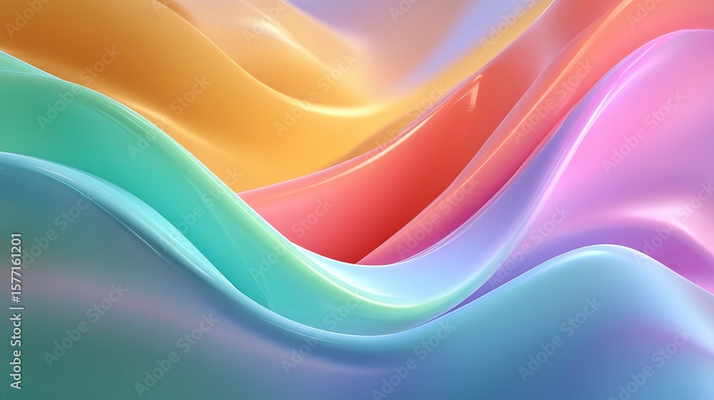 Obraz premium Soft Gradient Abstract Background, Minimal Color Palette, Pastel Tones, Smooth Texture, High Resolution, Modern Design