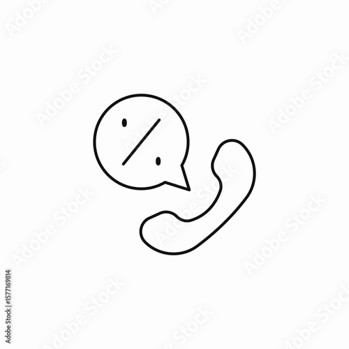 discount call service icon sign vector