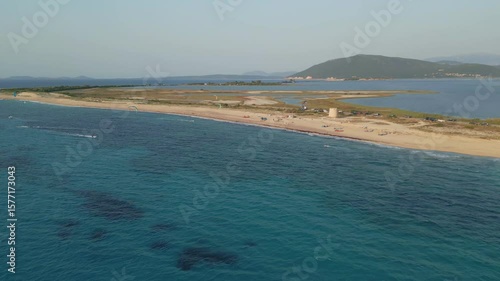 Kitesurfers Enjoying a Windy Day on a Sandy Beach – Aerial View, Lefkada Island