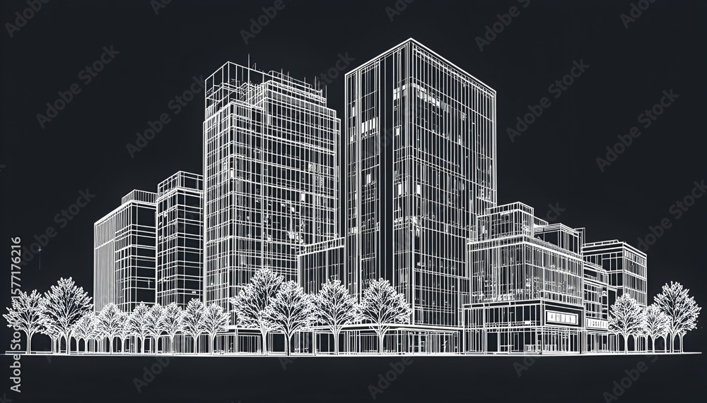 Fototapeta premium new york city skyline