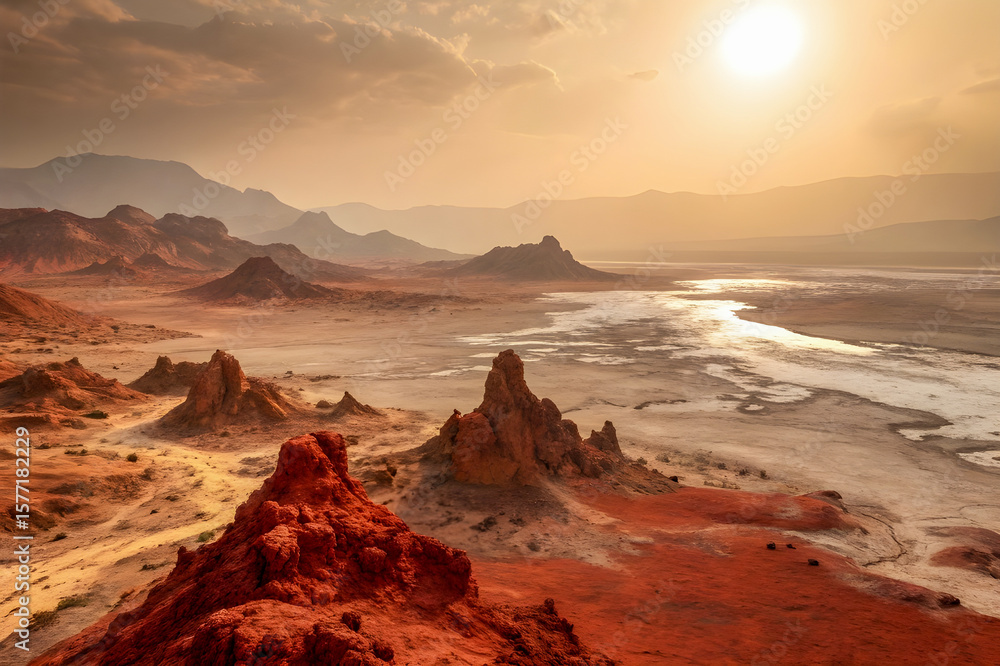 Fototapeta premium sunset over the sea