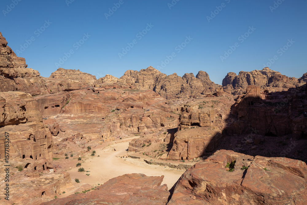 Fototapeta premium Rock formation of Petra National Park in Jordan