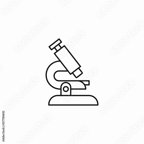 laboratory microscope tool icon sign vector