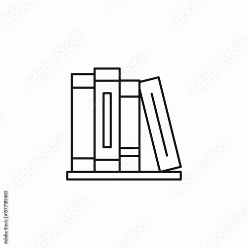 stack of books icon sign vector