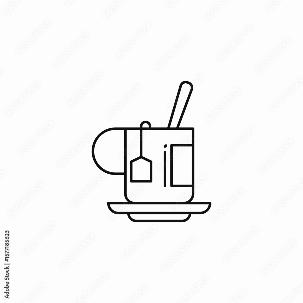 tea cup drink icon sign vector tea cup drink icon sign vector