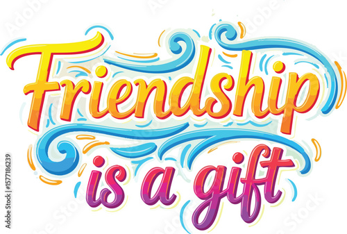 Friendship Day Typography Vector Art – Colorful Lettering, Quotes, and Greeting Designs