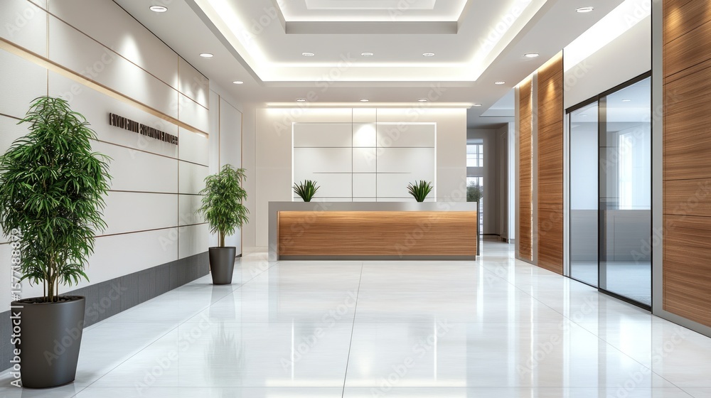 Fototapeta premium Modern office lobby interior (2)