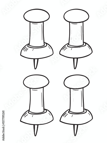 Red push pin 