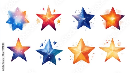 Colorful starburst collection
