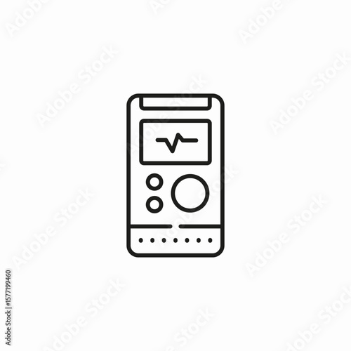 lie detector test icon sign vector