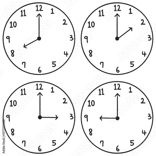 set of clocks