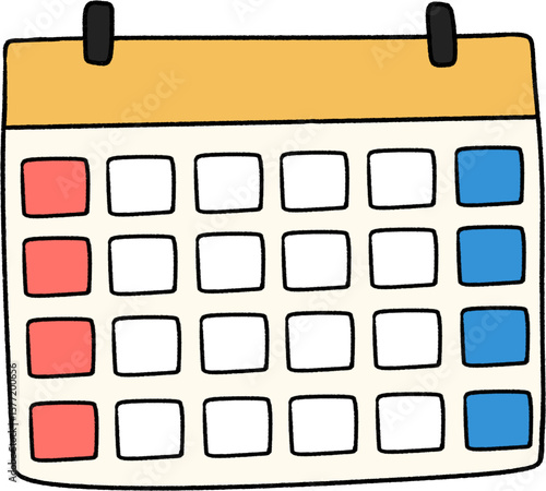 calendar icons set