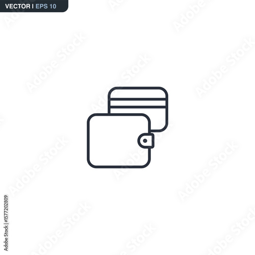 Wallet with card icon