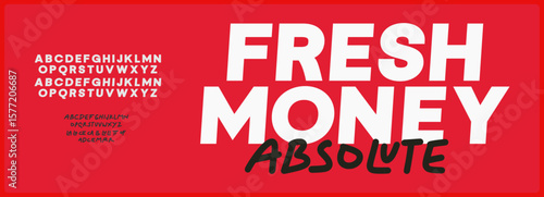 Bold modern vector font pair with marker font. Urban typography for fashion, headline, and movie.  
