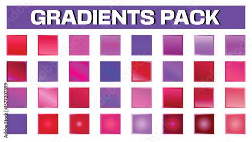 Colorful Gradient Backgrounds Texture Pack Red Pink Purple Blend Smooth Transition Backdrop