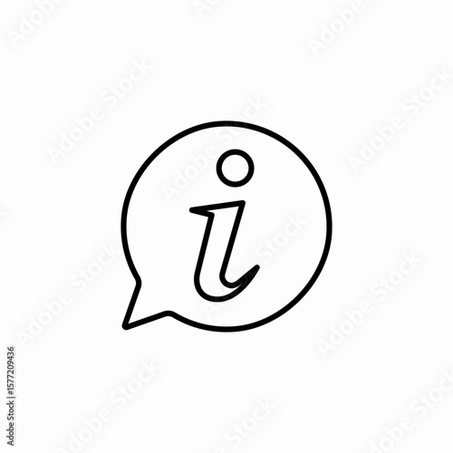 information speech bubble icon sign vector