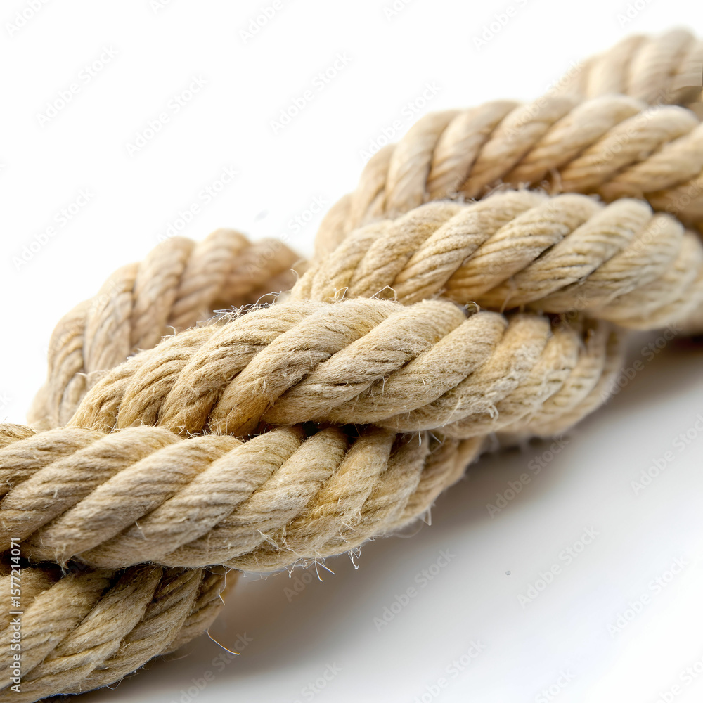 close up of rope against white background close up of rope against white background