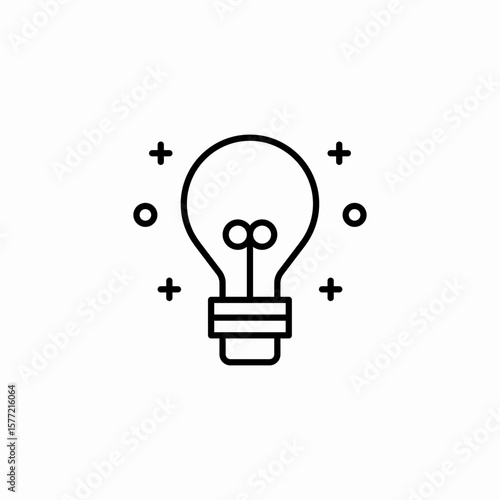 idea light bulb icon sign vector