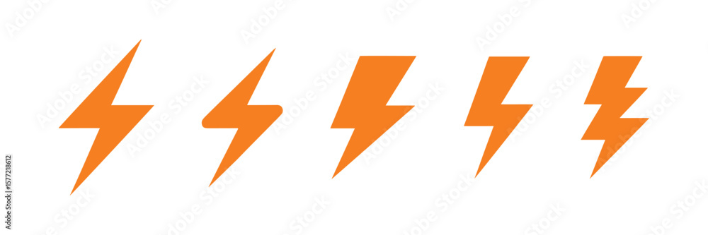 lightning bolt icon vector lightning bolt icon vector