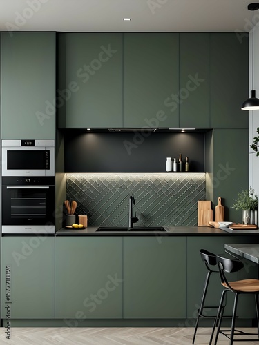 modern kitchen interior