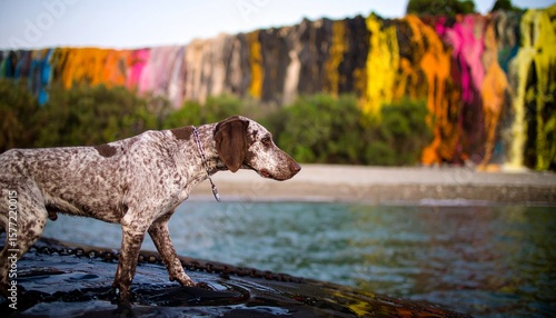 mountain goat in the mountains
