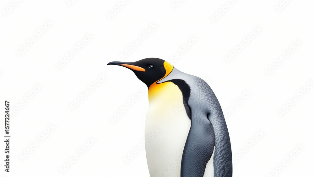 Fototapeta premium isolated emperor penguin