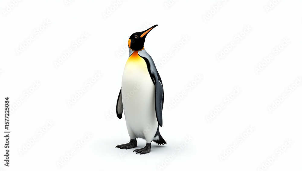 Fototapeta premium isolated emperor penguin