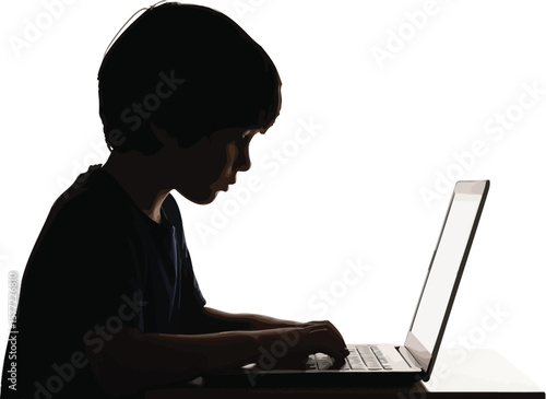 man working on laptop