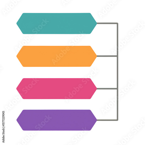 Stacked Hexagonal Infographic Layout.