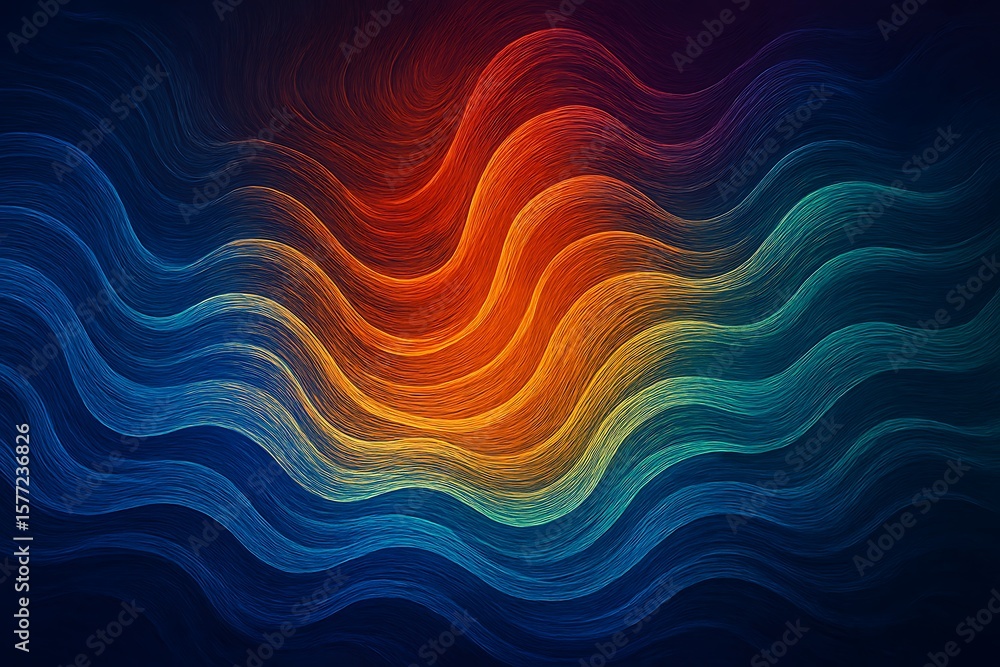 Flow of Creativity Visualized as AI Waves – Abstract Representation of Innovative Neural Energy Flow of Creativity Visualized as AI Waves – Abstract Representation of Innovative Neural Energy