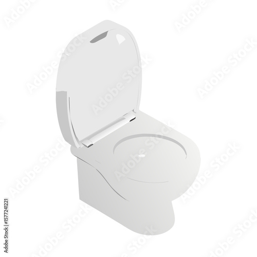 toilet bowl isolated on white