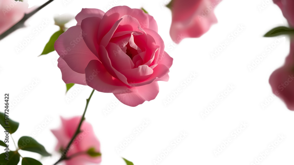 Bombom rosa isolated on white background Bombom rosa isolated on white background