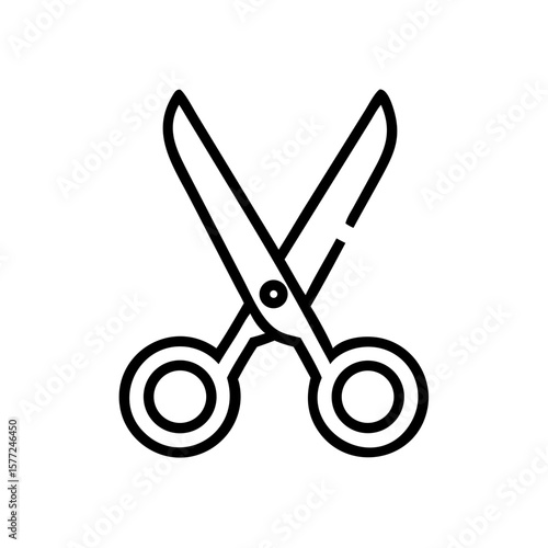 Scissors Icon for Creativity and Crafting Topics