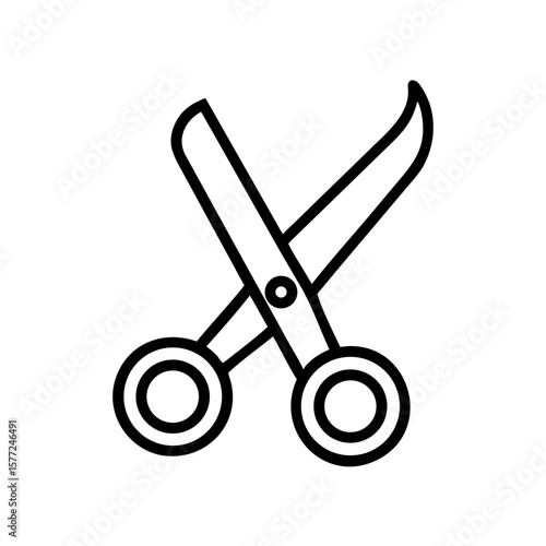 Scissors Icon for Creativity and Crafting Topics