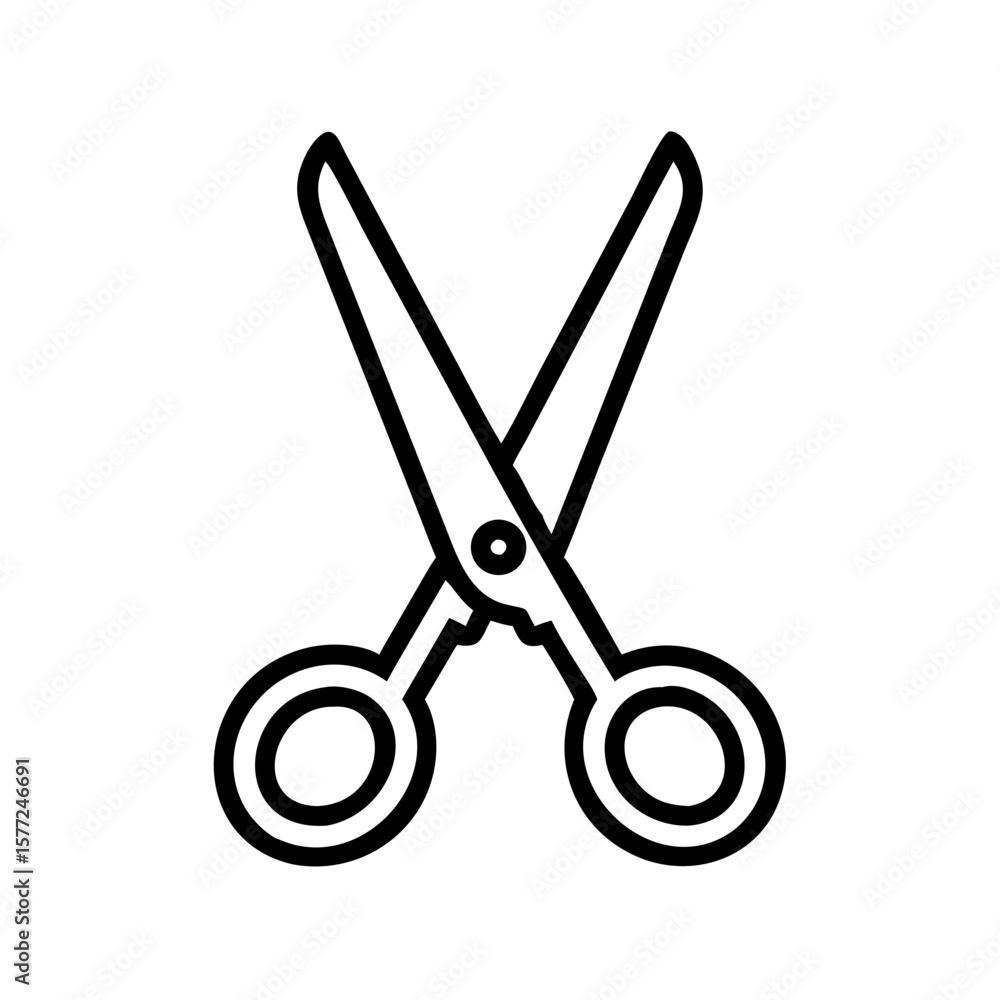 Scissors Icon for Creativity and Crafting Topics Scissors Icon for Creativity and Crafting Topics
