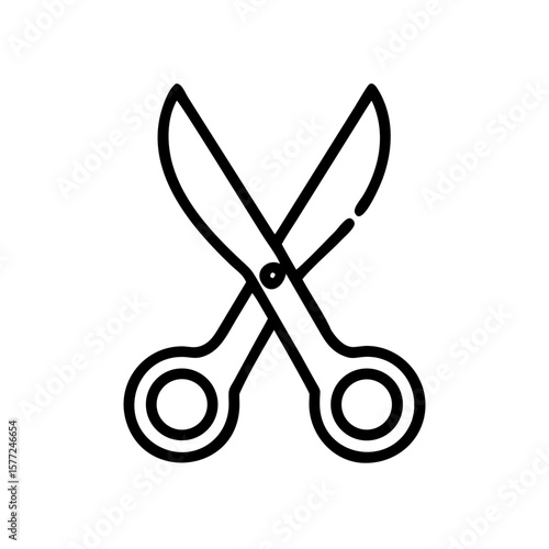 Scissors Icon for Creativity and Crafting Topics