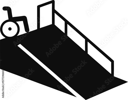 Accessible Ramp Design Wheelchair Ramp Illustration