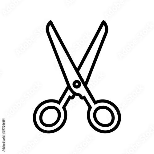 Scissors Icon for Creativity and Crafting Topics