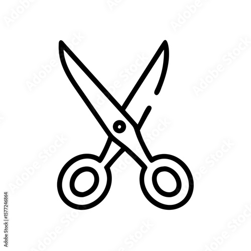Scissors Icon for Creativity and Crafting Topics
