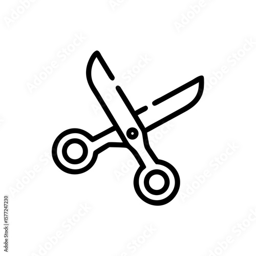 Scissors Icon for Creativity and Crafting Topics