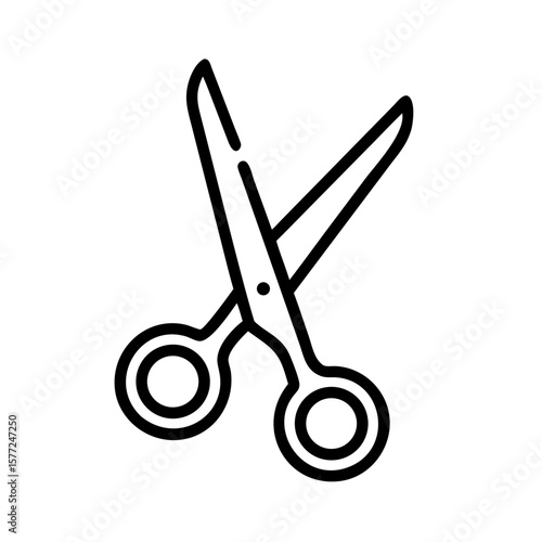 Scissors Icon for Creativity and Crafting Topics