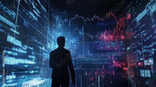 Analyzing Stock Market Trends with Data Visualization in a Futuristic Environment