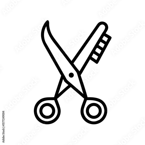 Scissors Icon for Creativity and Crafting Topics